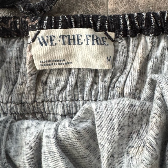 Free People Cami Tank Top Ruffle Floral Cotton Size M - Picture 2 of 5